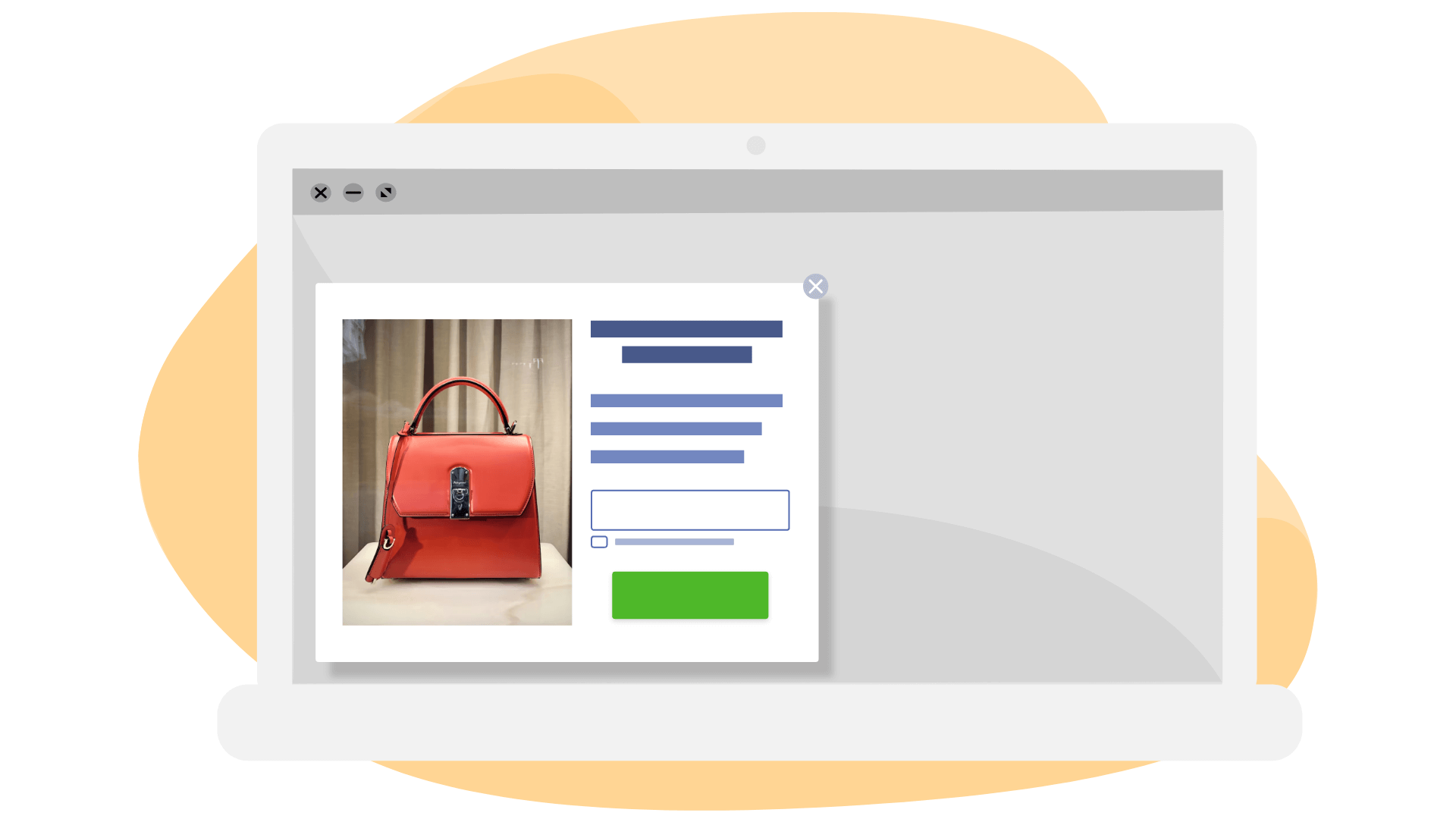 A mobile phone with a text message notification. Illustration.